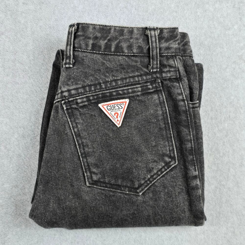 Vintage Georges Marciano for Guess Womens 28x30 Black Mom Fit Jeans Style 15050